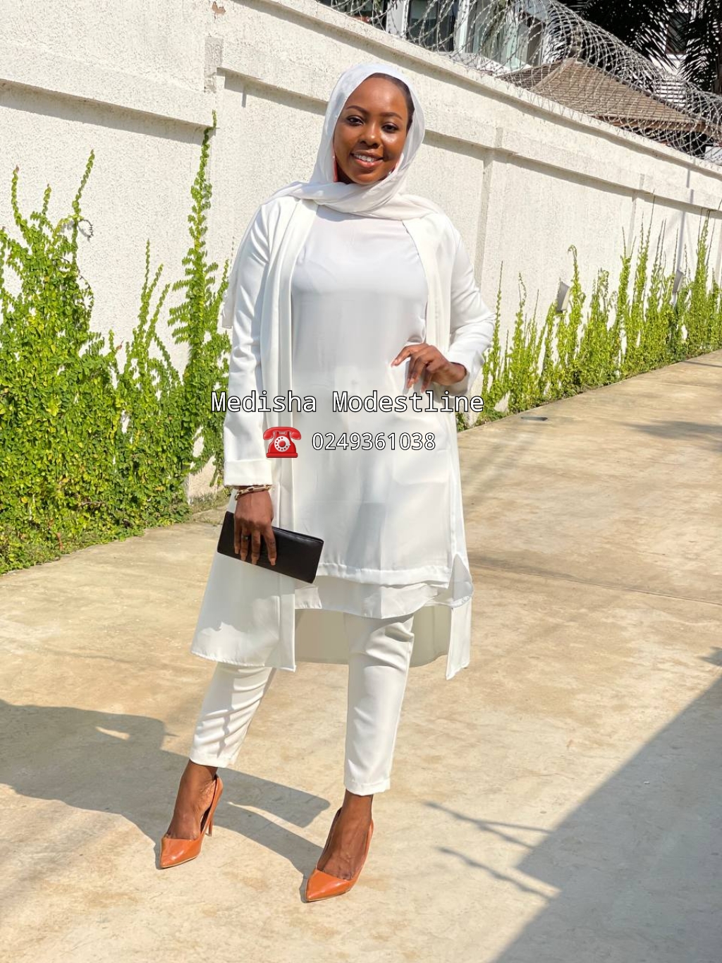 3-Piece trouser set(white)