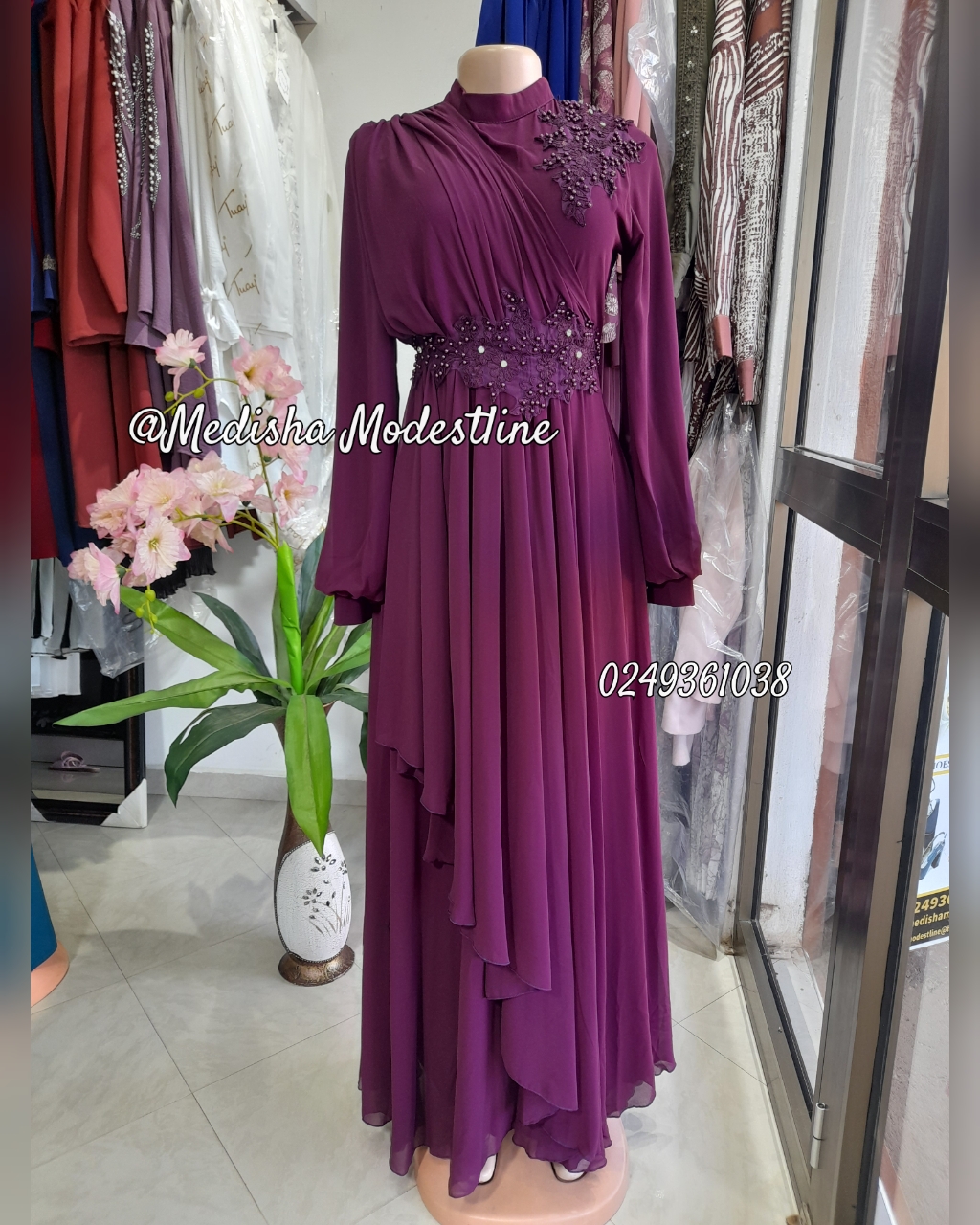 Gown( purple)